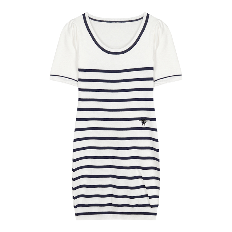 Women's Summer Retro Babes Slim Bag Hip Skirt Short Sleeve Dress One Size - Shop at LoveMi