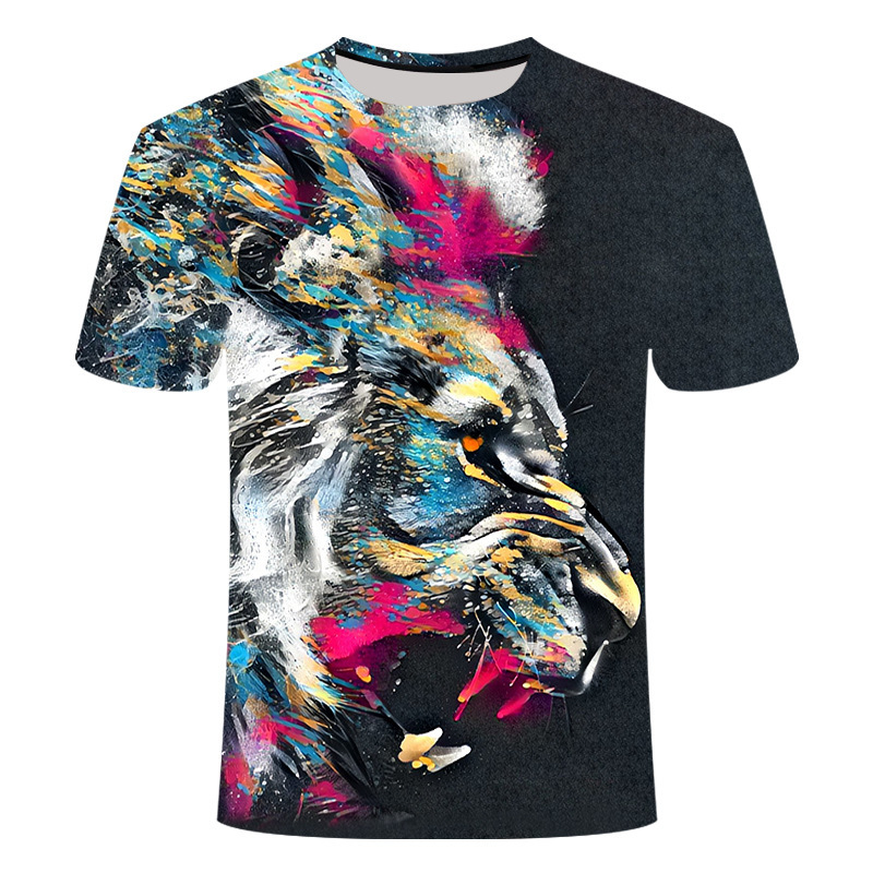 Title 13, Lion Tiger T-shirt Men