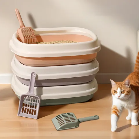 Pet Toilet Bedpan Training Plastic Sand Litter Box Cat