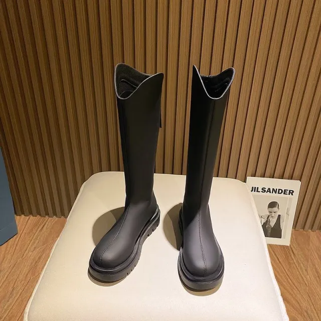 Retro Small Thick soled Knight Boots Tide 4 Style 35 - Shop at LoveMi