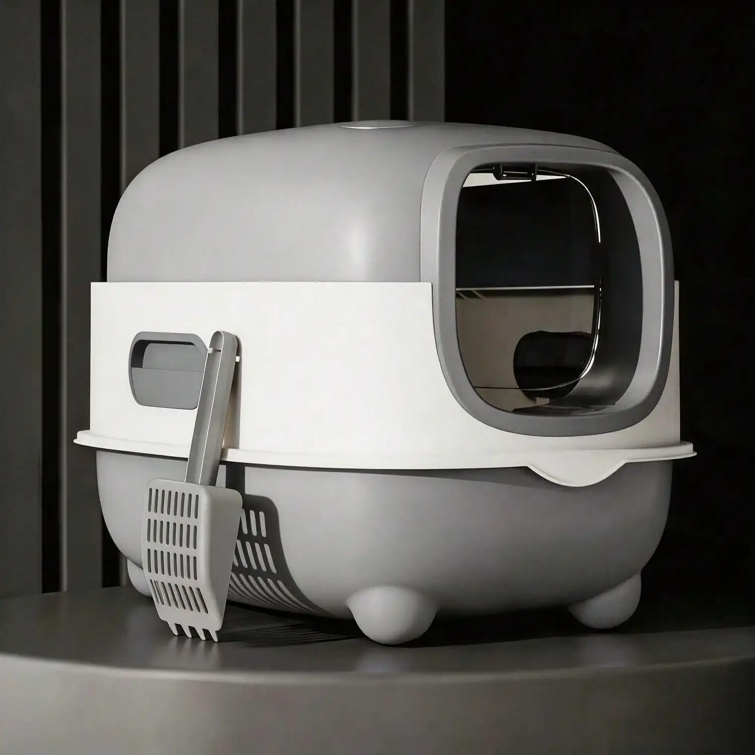 Fully Enclosed Cat Litter Box