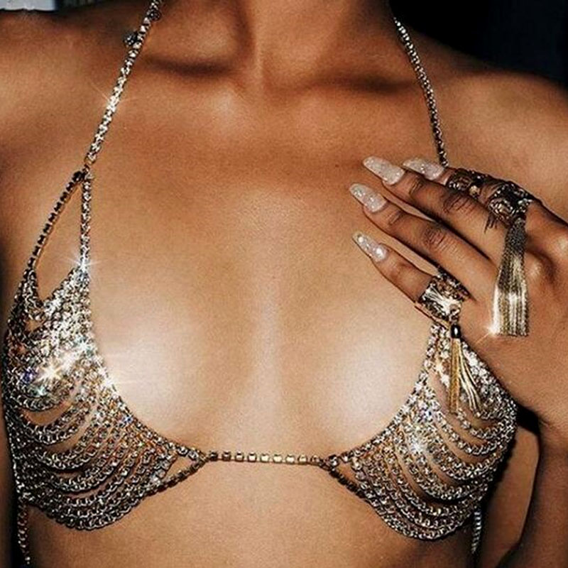 Title 2, Ladies Fashion Trend Full Rhinestone Bikini Pan...