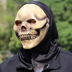 Escape Room Bar Latex Skull Mask Headgear - Headgear - View 1