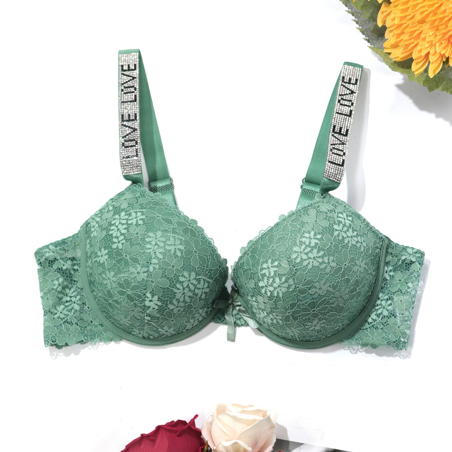 Title 8, Printed Bra Gather Side Retraction Pair Breast ...