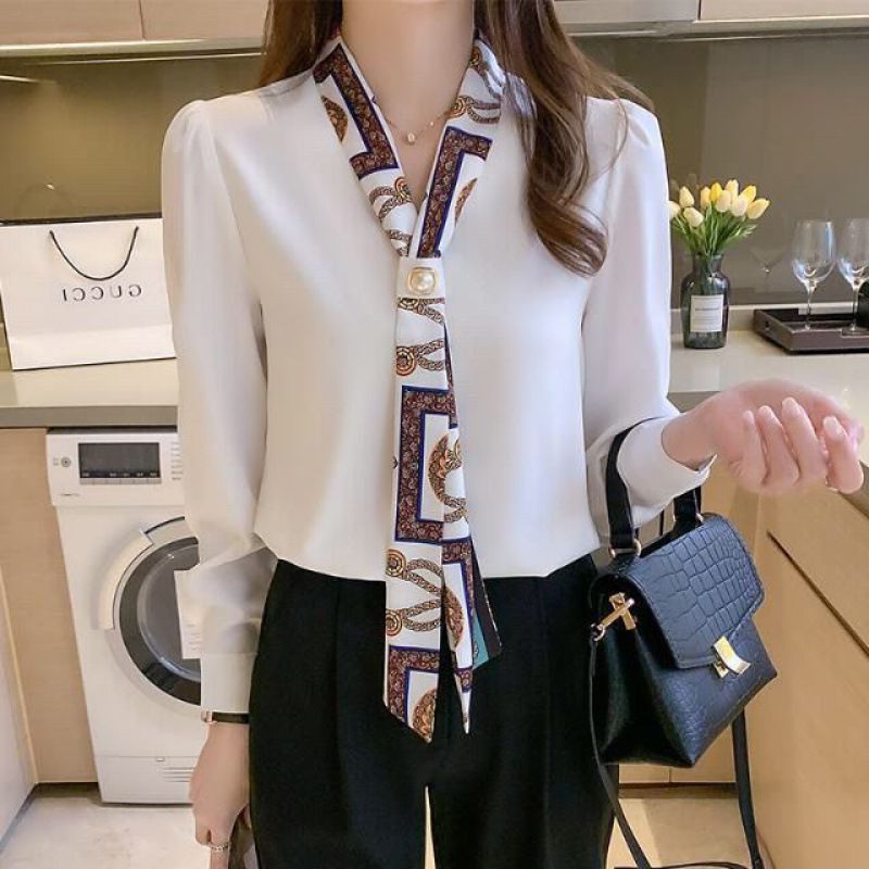 Title 6, Solid Color V-neck Long-sleeved Tie Professiona...