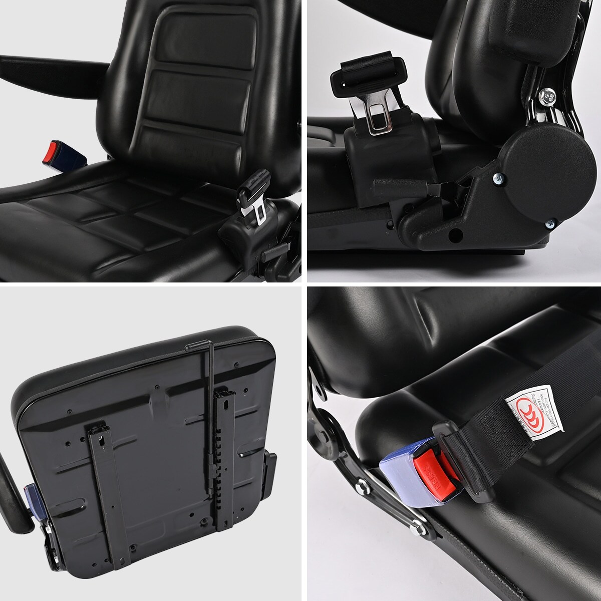 Waterproof Suspension Seat For Tractors Excavators Plant Machinery Mower