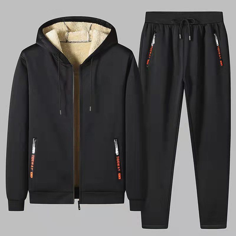 Men's Coat Plush Sports Suit Casual