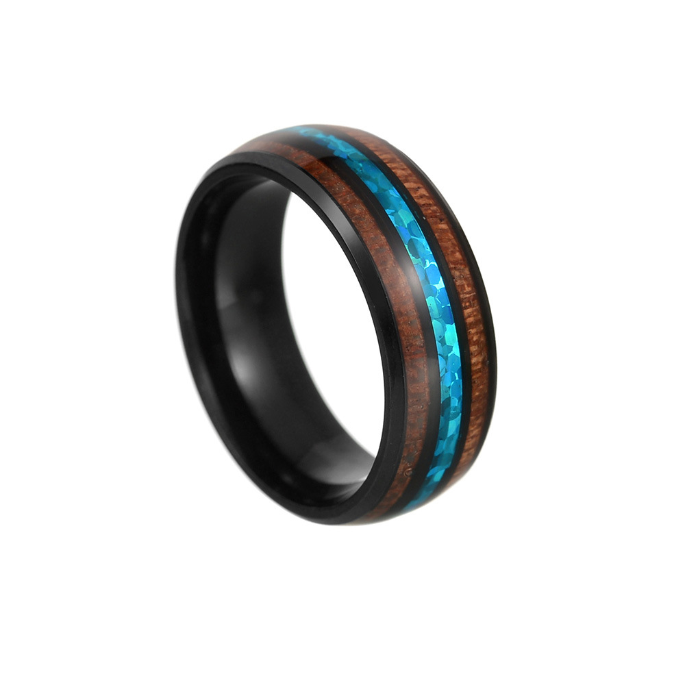 Title 4, Heren- en damesmode titanium stalen ring. Stijl...