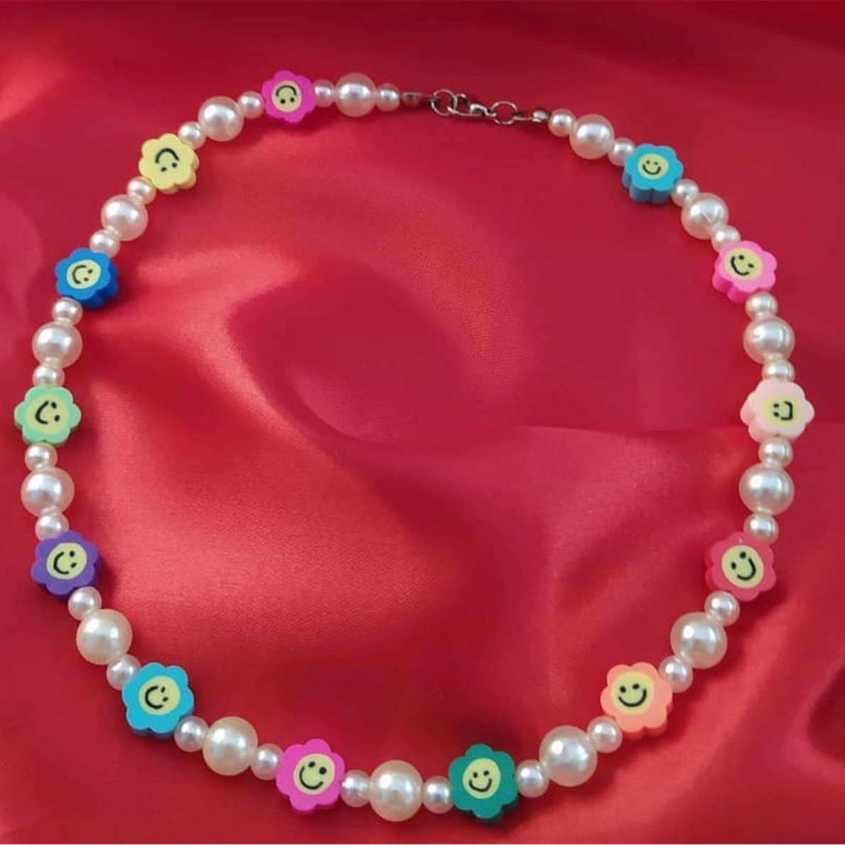 Women's Sweet Style Colorful Beaded Necklace