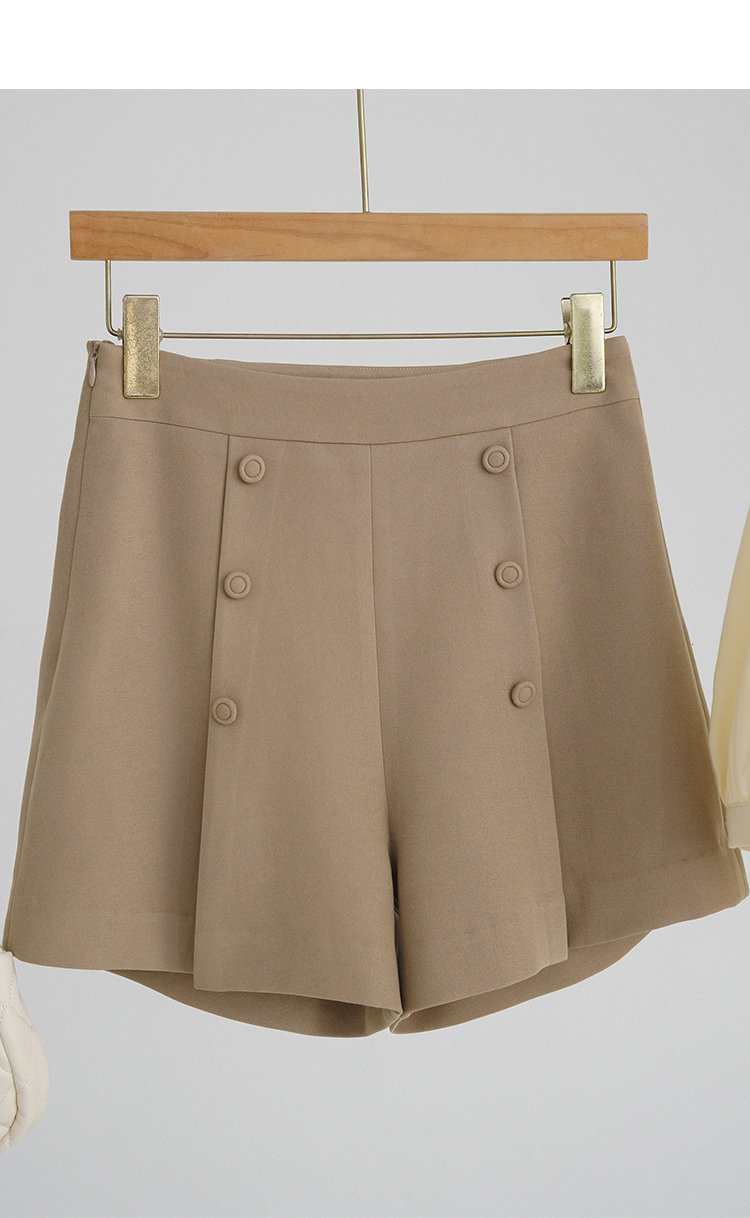 A-line Pleated All-match Spring And Summer Women's Pants Regular Slimming