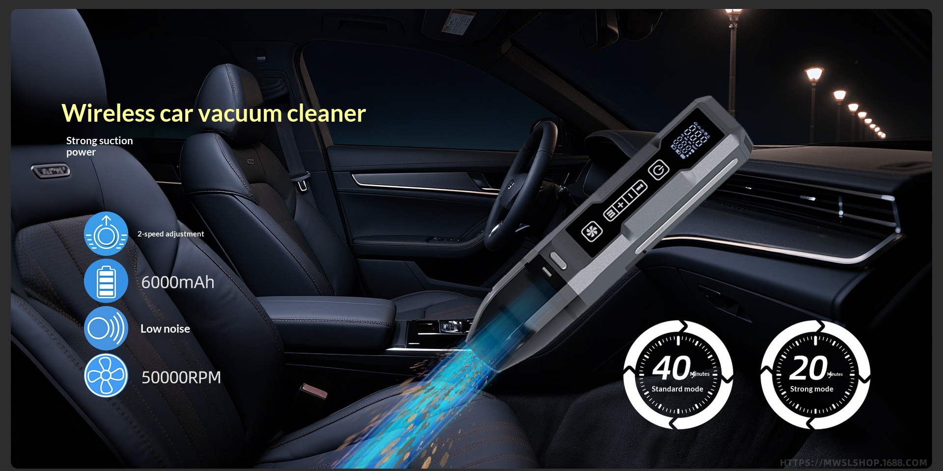 Multifunctional Cordless Car Starter & Tire Inflator Vacuum Cleaner, High Power For Vehicles 5