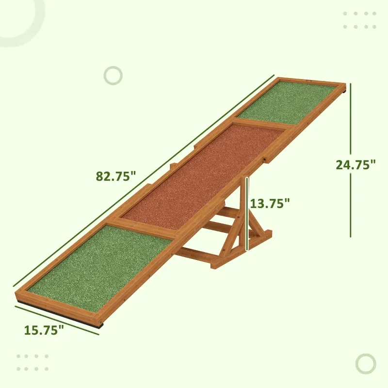 Wooden Dog Agility Seesaw
