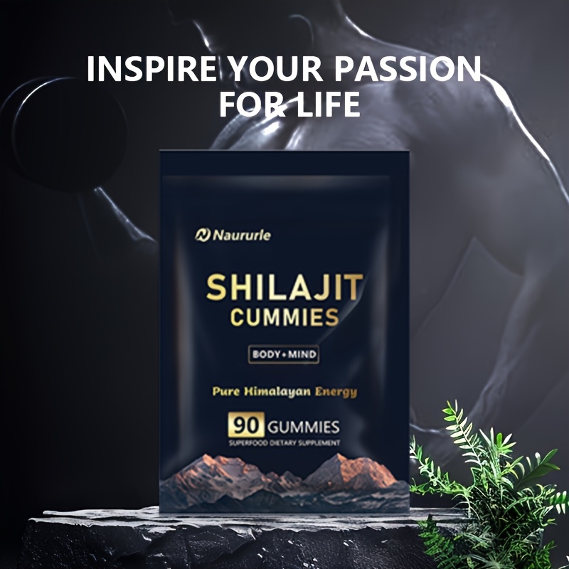 Shilajit Gummies Pure Himalayan Energy Superfood Supplement 90 Count Body & Mind Support — view 4