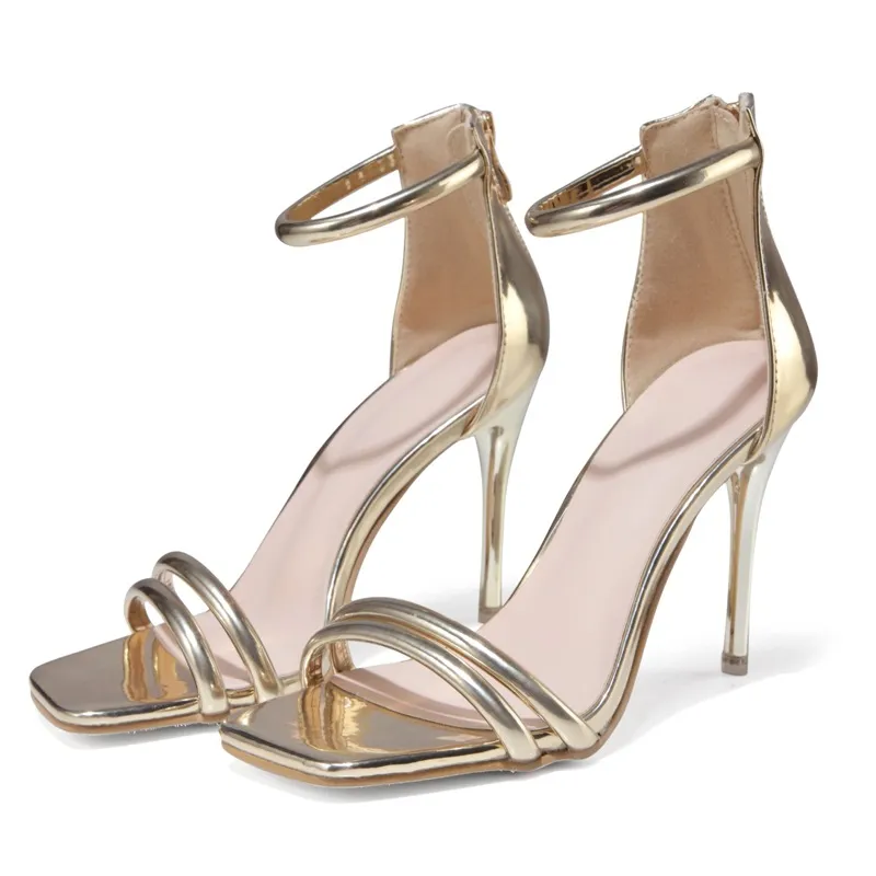 Sexy Sandals Women European And American Fashion New Style High Heel - Gold