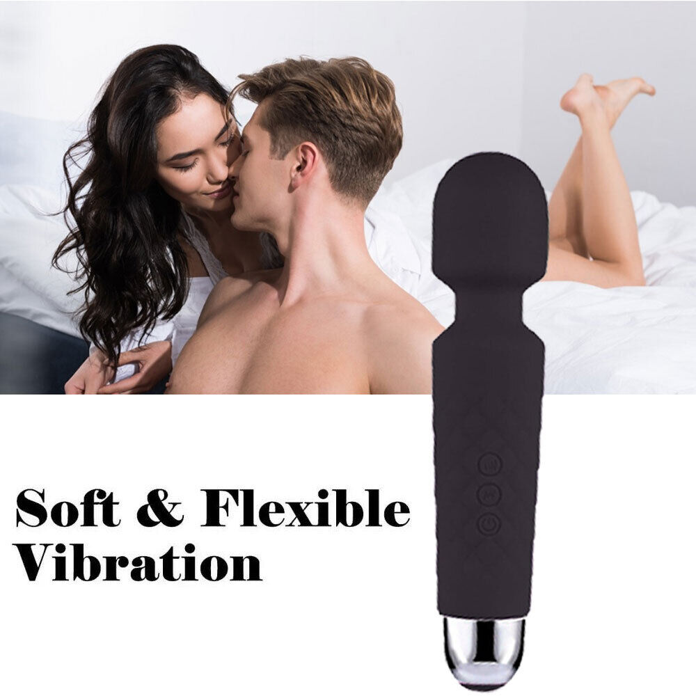 20 Speed Handheld Massager Wand Vibrating Massage Magic Full Body Therapy Motor