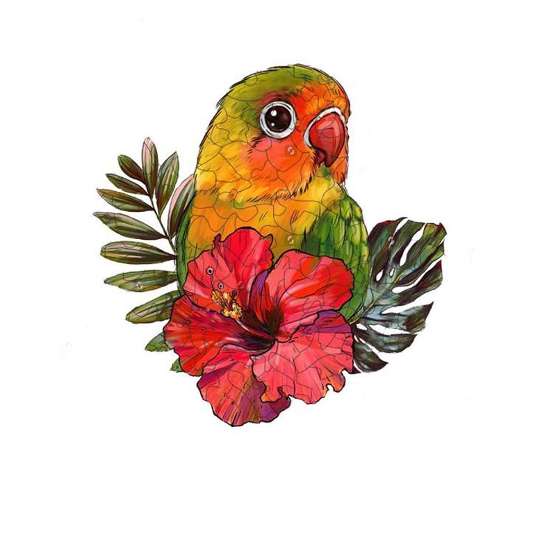 Rose Parrot A3