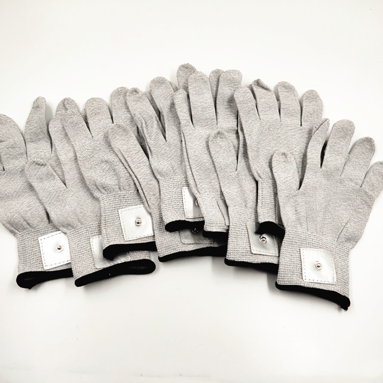 Silver Fiber Luokou Plus Fixed Leather Physiotherapy Conductive Leather Electrode Gloves