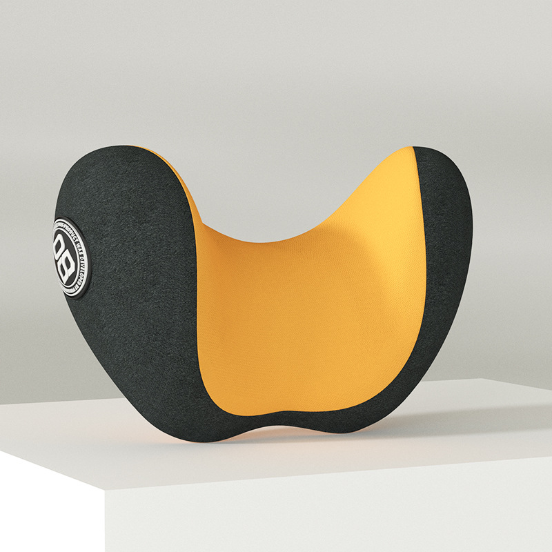 1black and yellow headrest