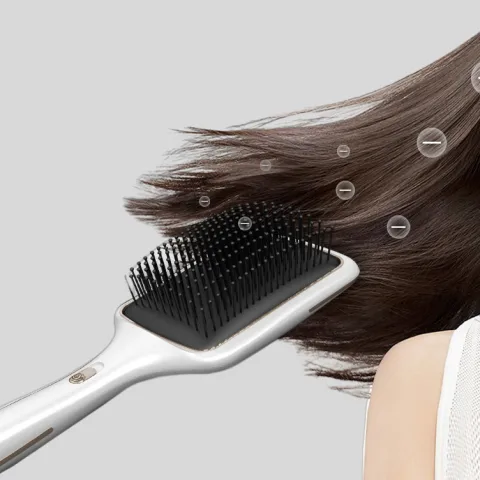 Wireless Charging Straight Hair Comb Negative Ion Blowing Vibration