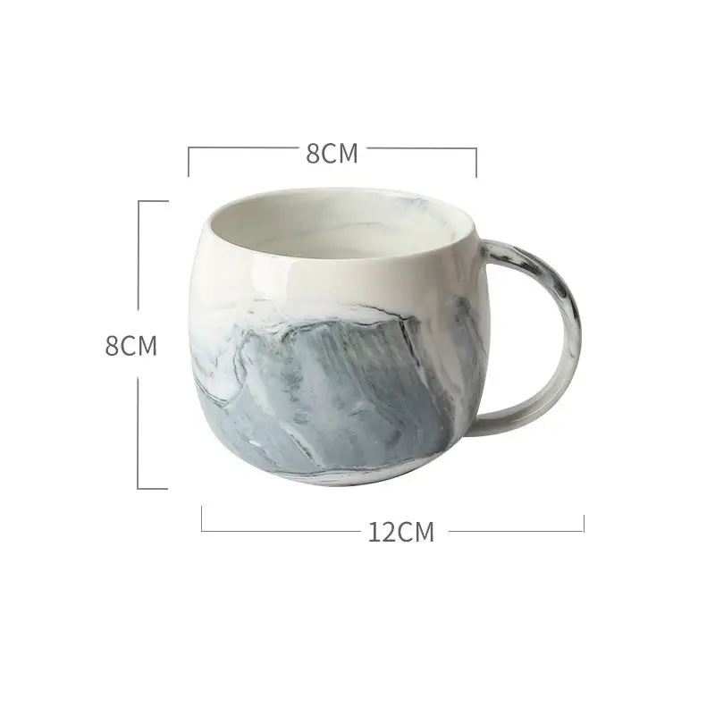Marbled Cup Creative Ceramics Simple Couple Home Breakfast