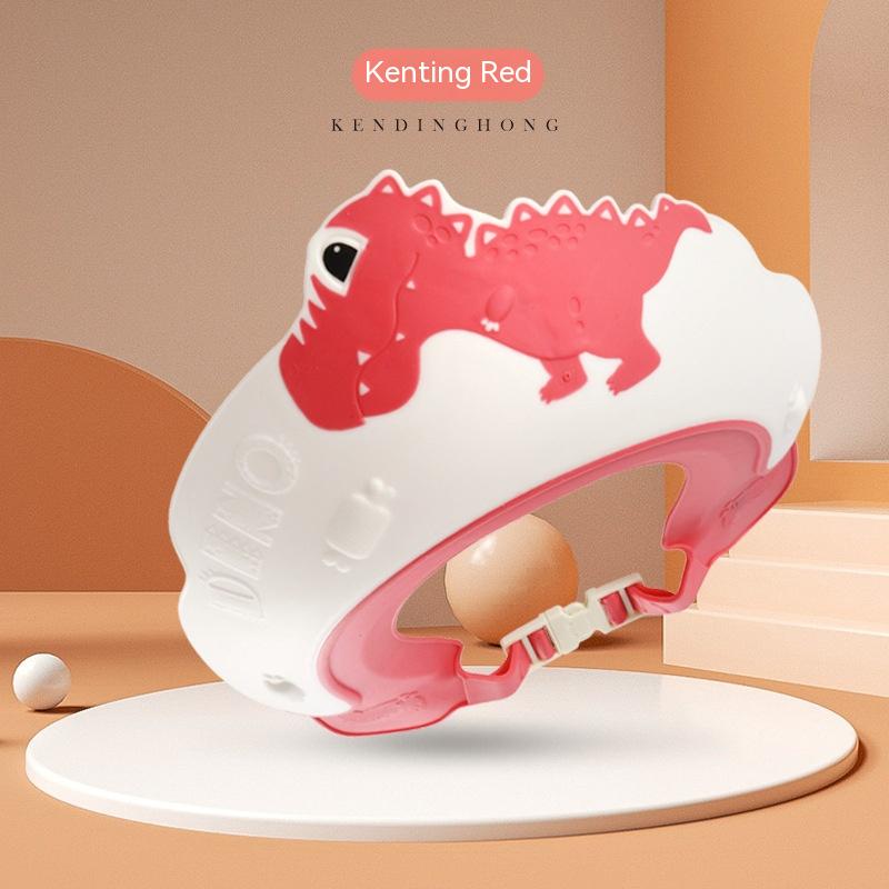 Dinosaur Shower Cap Red