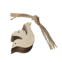 Wooden Pendant Christmas Atmosphere Festive Cutting - 1Bird - View 1