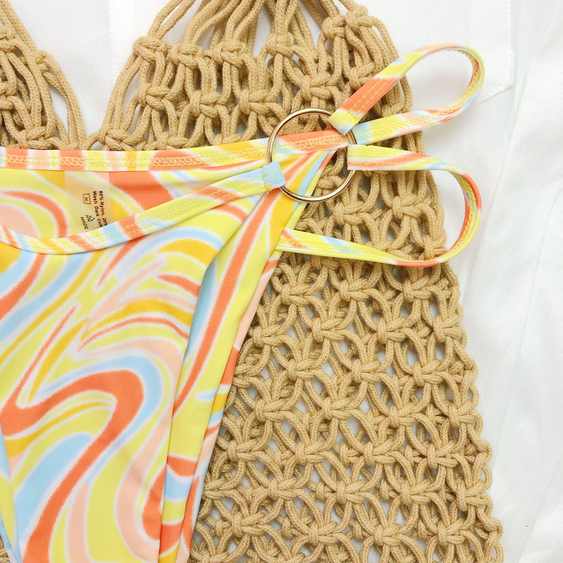 Swimwear Color Printing Three-piece Set - Image 8