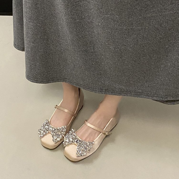 Rhinestone Bow Mary Jane Flats, picture 4 of 4