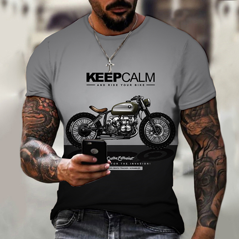 Title 2, Camiseta masculina Street Cool de manga curta c...