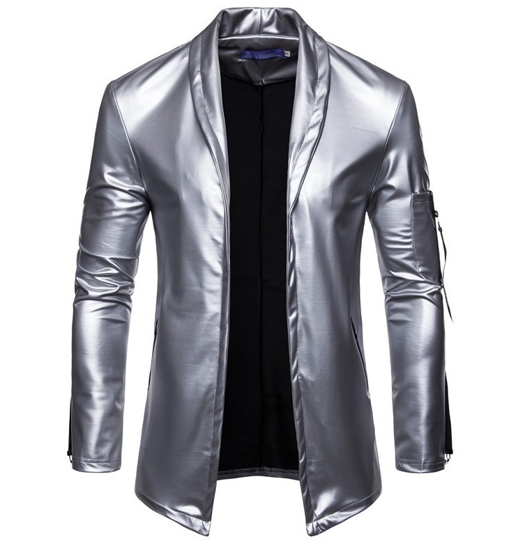 Title 8, Veste de moto en cuir PU élastique pour homme, ...