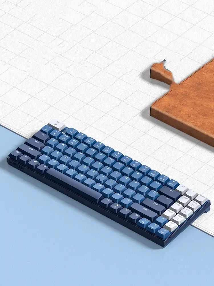 Ku102 Mechanical Keyboard Wireless Bluetooth Office Tea Shaft