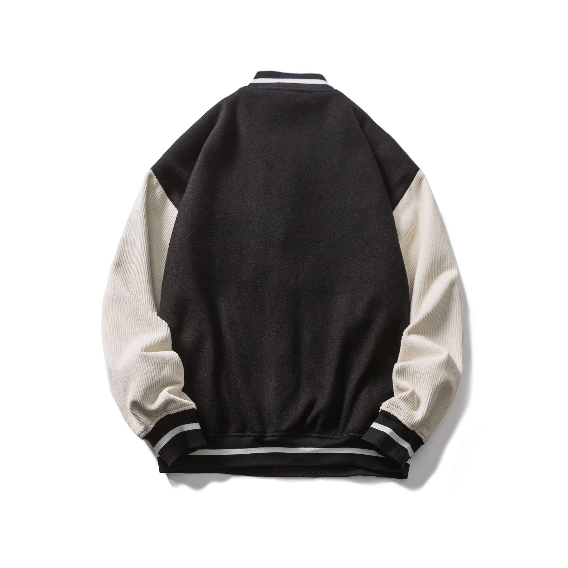 Men's New Jacket Embroidered Standard Woolen Stand Collar Baseball Jersey