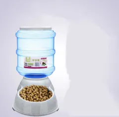 Cats Dogs Automatic Pet Feeder Drinking Water Fountains Large Capacity Plastic Pets Dog Food Bowl Water Dispenser - Feeder - View 1