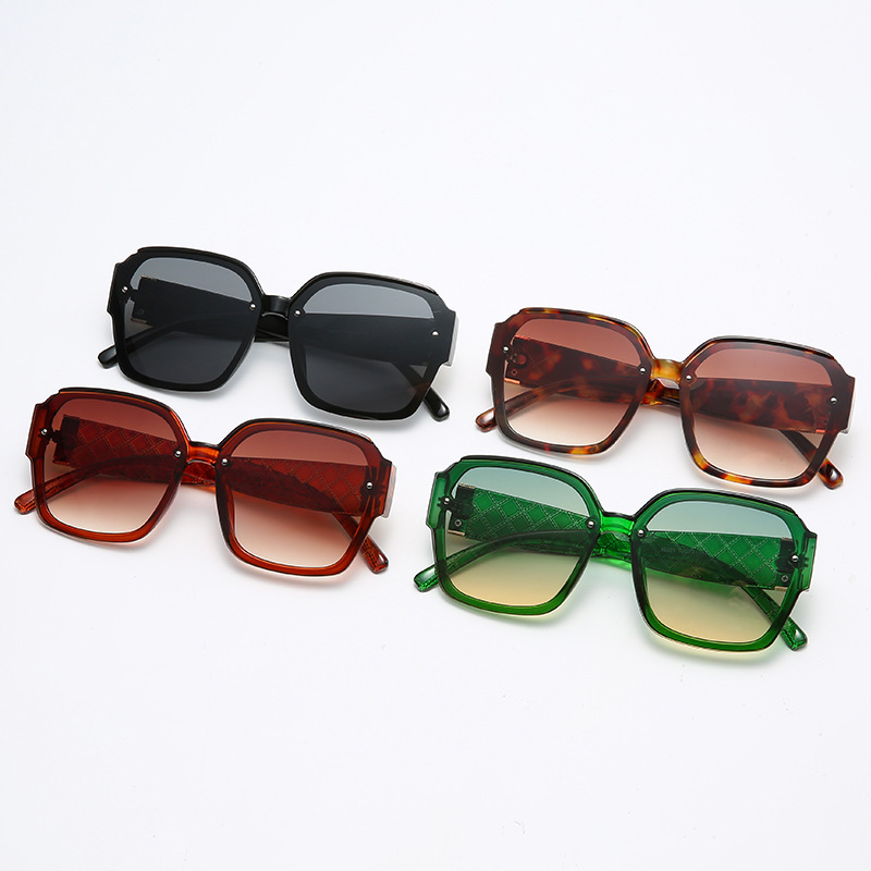 New Trend Square Rice Nail Sunglasses Retro Mesh - Image 5
