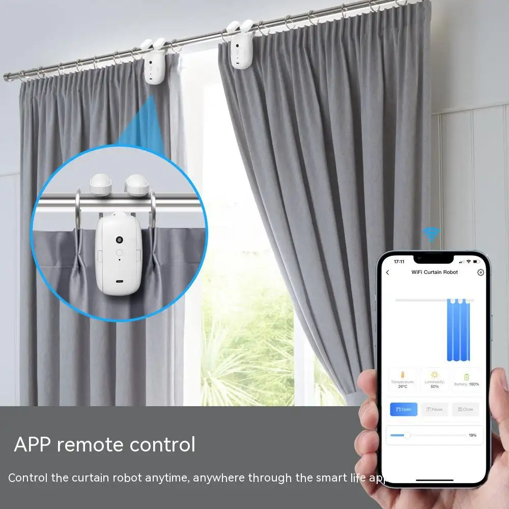 Wifi Curtain Robot Smart Home Roman Rod