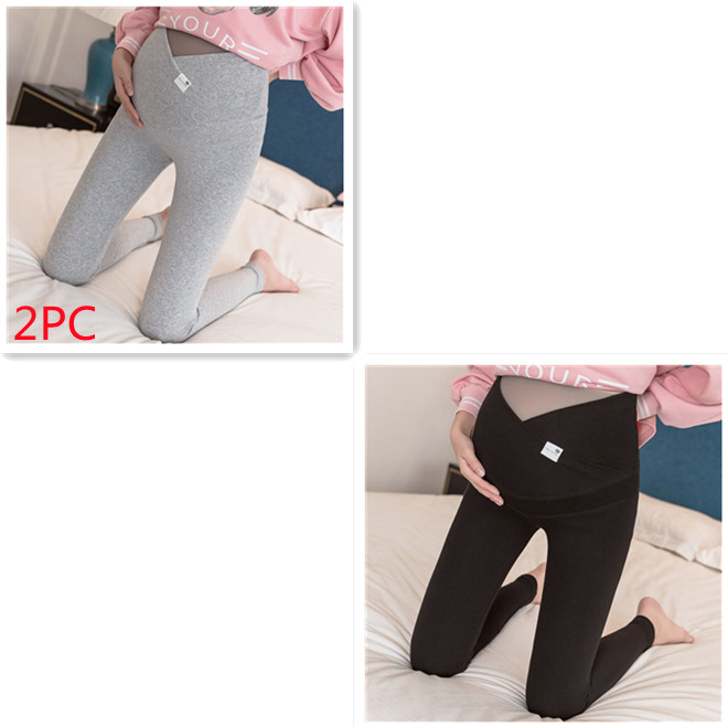 Casual Pregnant Women Low Waist Thin Leggings Set D L - Shop at LoveMi