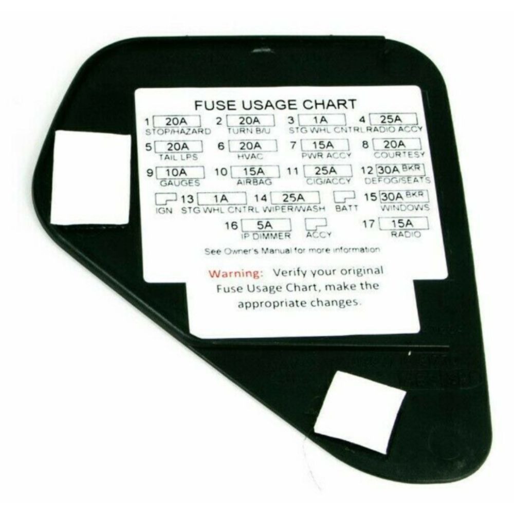 Pour 00-02 camaro 00-02 firebird intérieur tableau de bord fusible panneau – Image 4