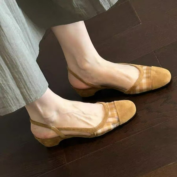 Suede Slingback Flats, picture 2 of 4