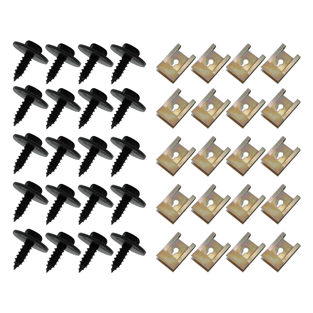 40x For BMW 1 3 5 7 X1 3 5 UNDERTRAY CLIPS SCREW ENGINE UNDER COVER SPLASH GUARD — image 12