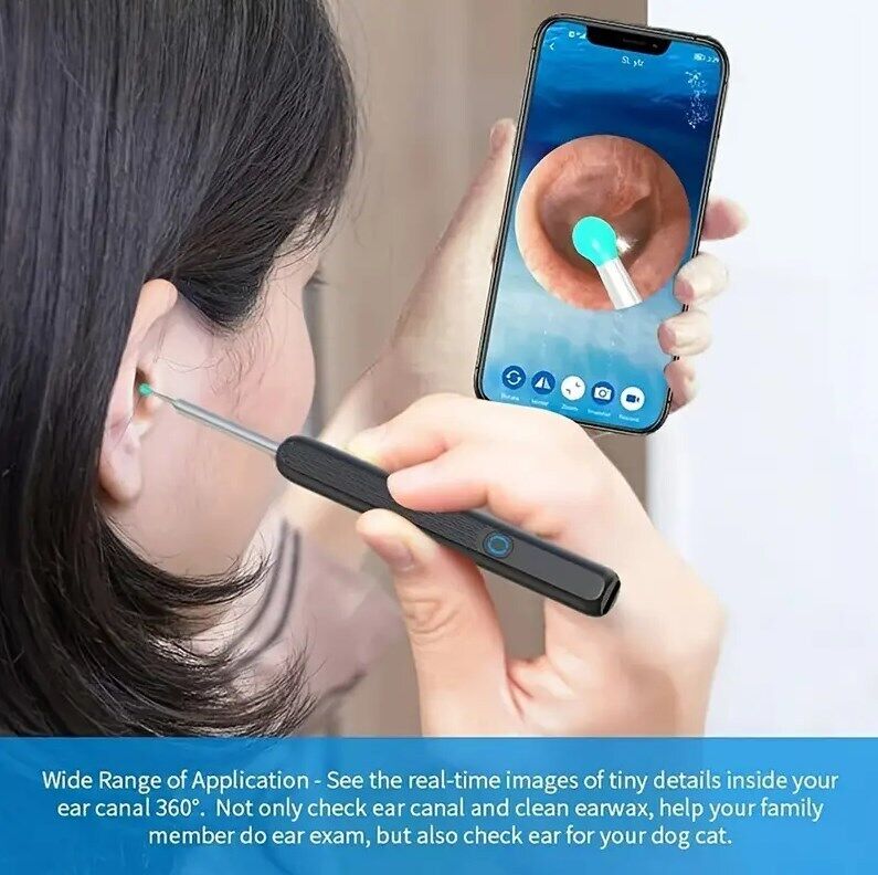 Wireless Cleaner Set Ear Wax Removal Tool Cleaning With Camera And Light UK — image 8