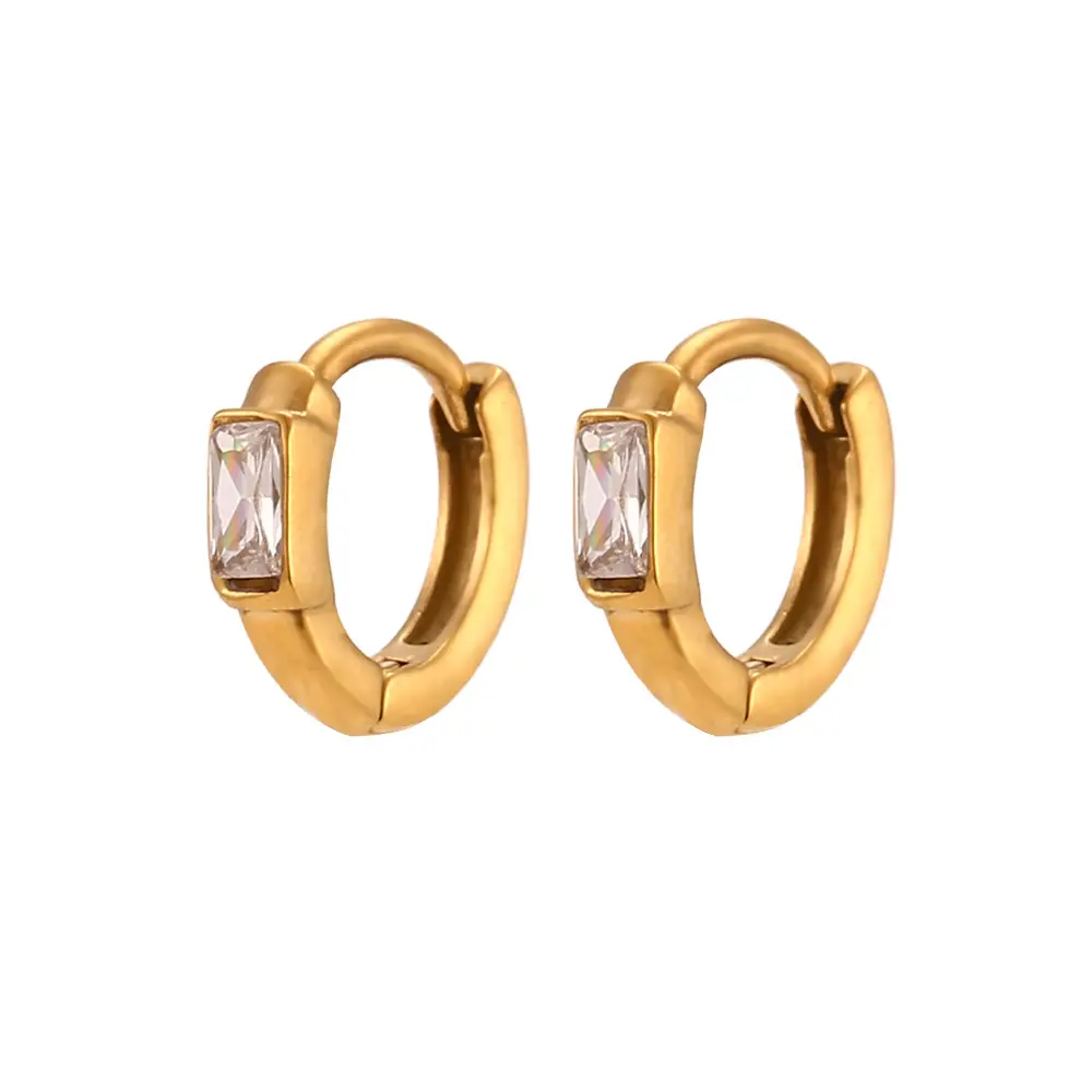 Stainless Steel Gold-plated Earrings