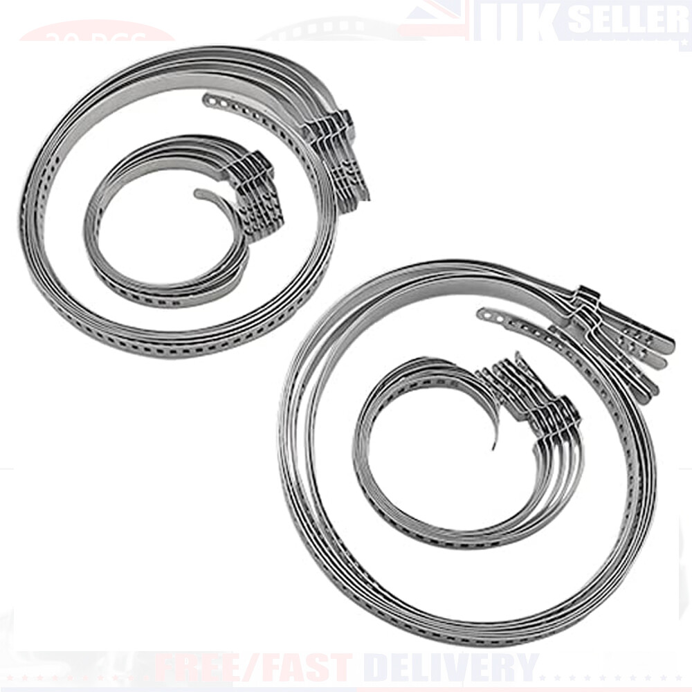 Stainless-Steel Axle Joint Crimp Clamp Kit Set Of 30