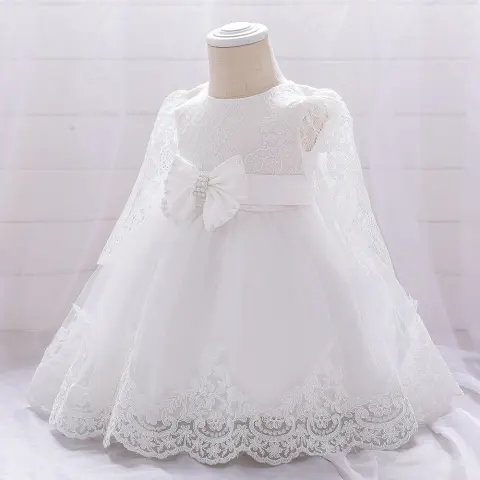 Children's Dress One Year Old Girl Lace Long Sleeve