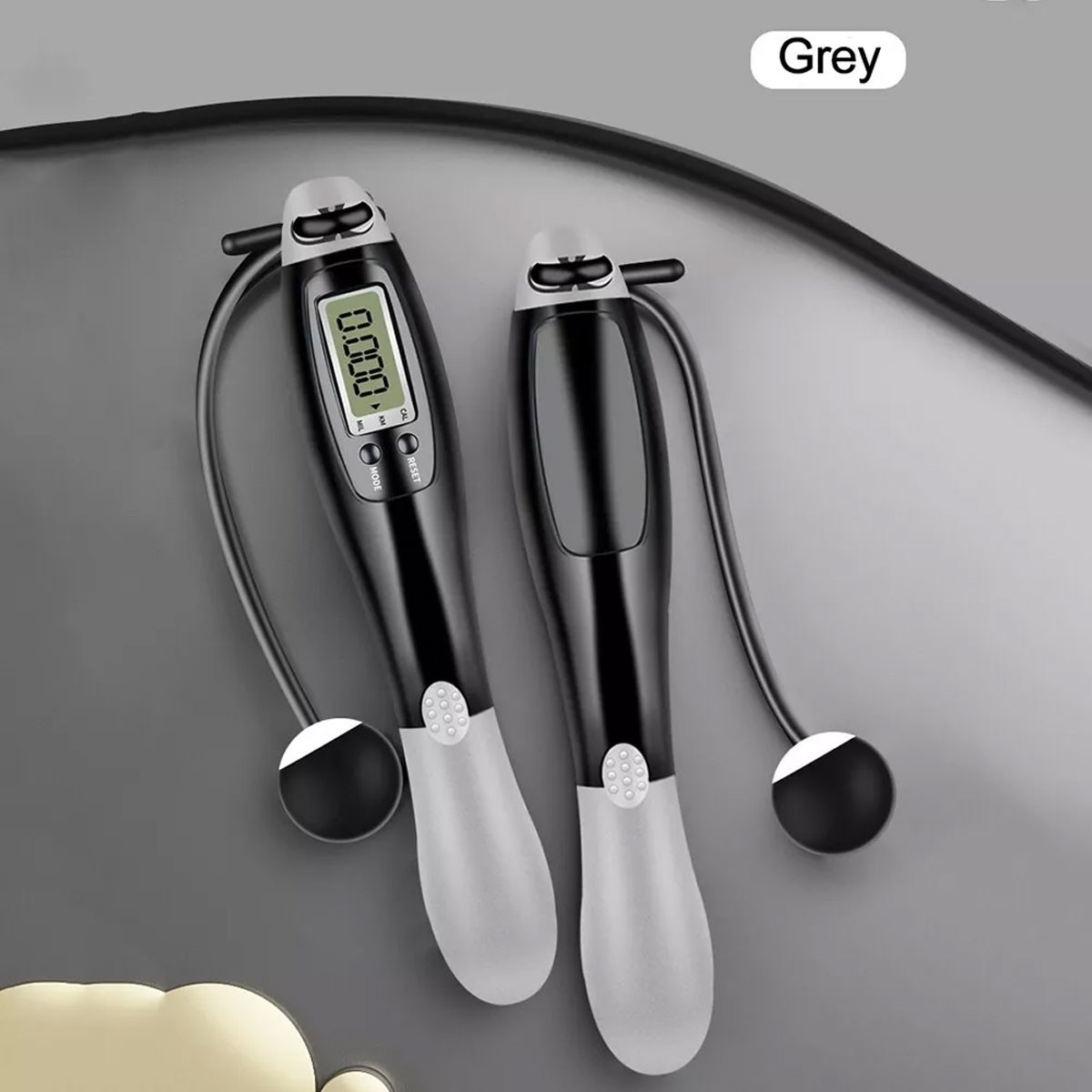 Cordless Skipping Rope With Smart Screen And Weighted Handles For Sports Fitness — image 5