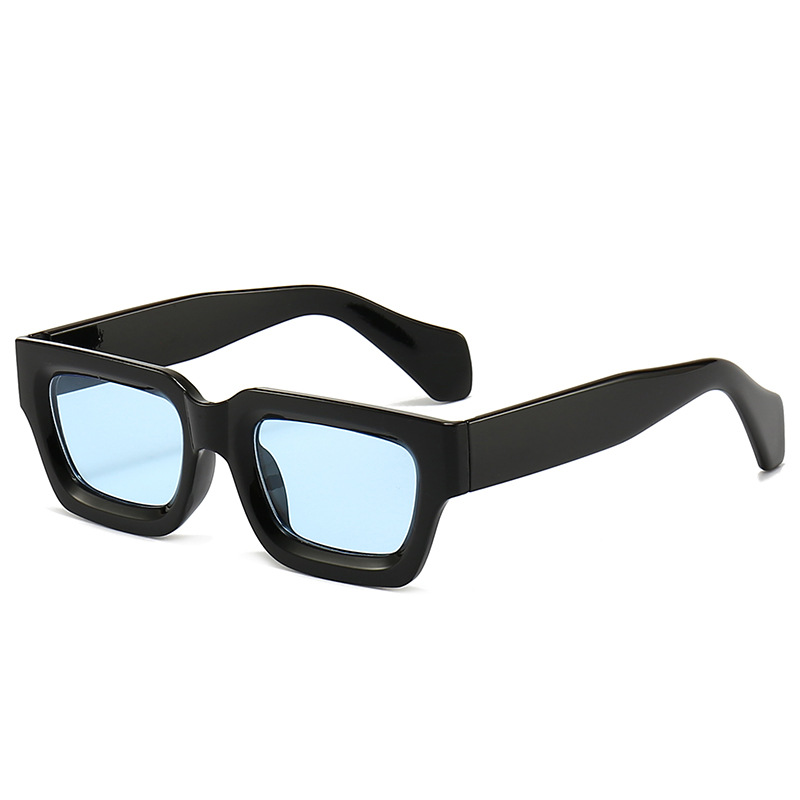 Black Frame Blue Lens