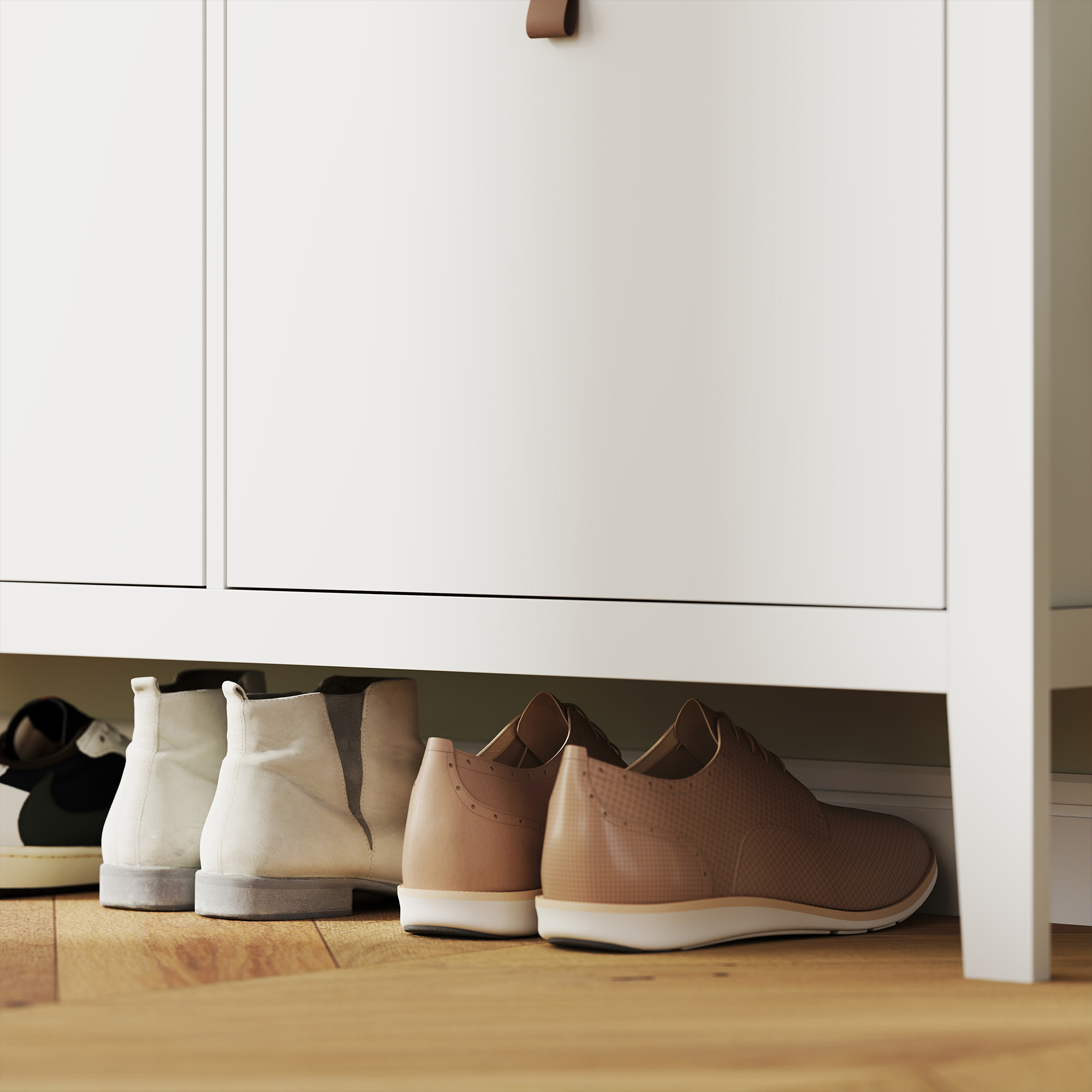 Modern Four Drawer Shoe Cabinet — image 10