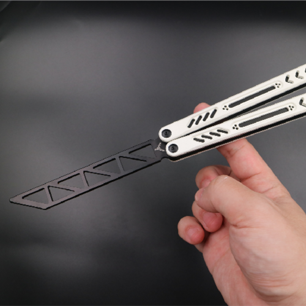 Title 5, Aluminum Handle Unbladed Ether Butterfly Knife ...