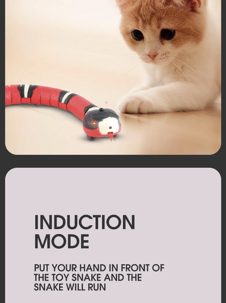 Title 5, Smart Sensing Snake Cat Toys Electric Interacti...