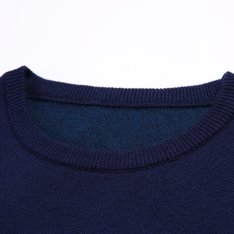 Round Neck Jacquard Cardigan Men Casual