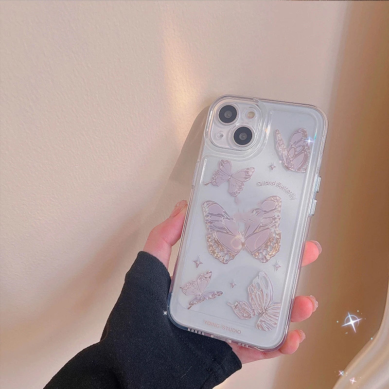 Fashion Simple Butterfly Pattern Phone Case - Image 2